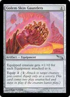 MtG Mirrodin Uncommon Golem-Skin Gauntlets #181