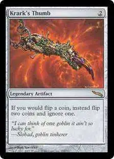 MtG Mirrodin Rare Krark's Thumb #190 [Lightly Played]