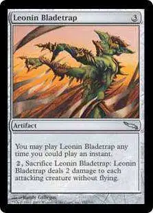 MtG Mirrodin Uncommon Leonin Bladetrap #192