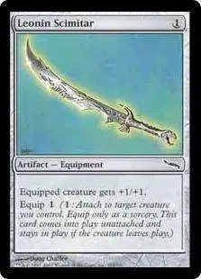 MtG Mirrodin Common Leonin Scimitar #193