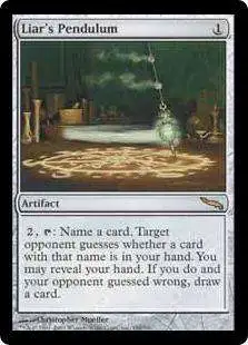 MtG Mirrodin Rare Liar's Pendulum #196