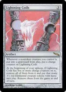 MtG Mirrodin Rare Lightning Coils #198