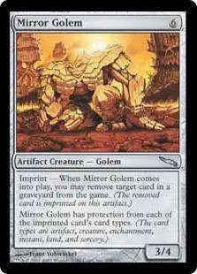 MtG Mirrodin Uncommon Mirror Golem #208