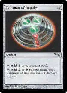 MtG Mirrodin Uncommon FOIL Talisman of Impulse #254 [Lightly Played]