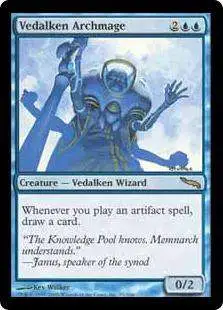 Magic The Gathering Mirrodin Single Card Rare Vedalken Archmage 55