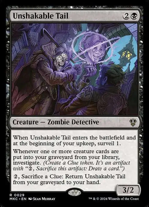 mtg murders at karlov manor clue cards No Witnesses [Murders Manor]  Board Wipe Clue Token | Murders at