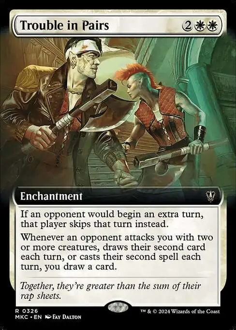 Magic The Gathering Murders at Karlov Manor Commander Single Card Rare  Trouble in Pairs 326 Extended Art - ToyWiz