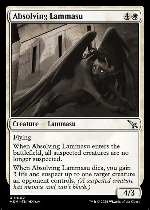 MtG Murders at Karlov Manor Uncommon Absolving Lammasu #2