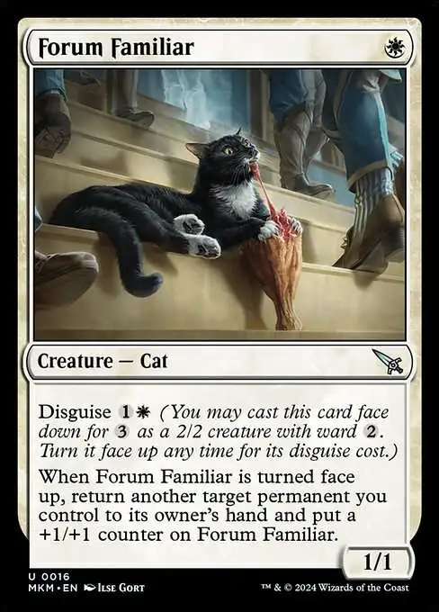 MtG Murders at Karlov Manor Uncommon Foil Forum Familiar #16