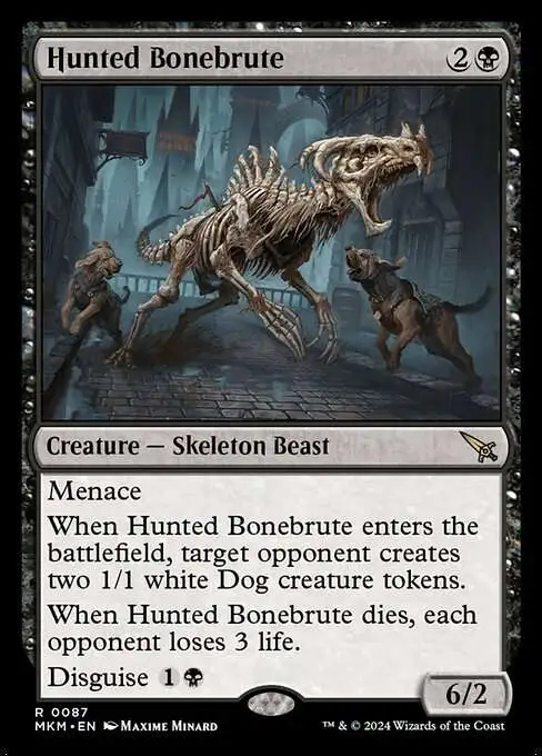MtG Murders at Karlov Manor Rare Hunted Bonebrute #87