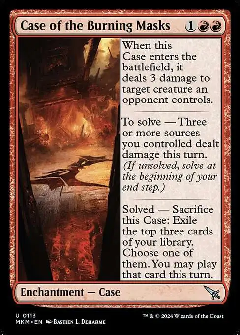 mtg case card Collector's | Marvel Super Heroes Commander To solve There are five colors among permanents you control Case of the Crimson Pulse