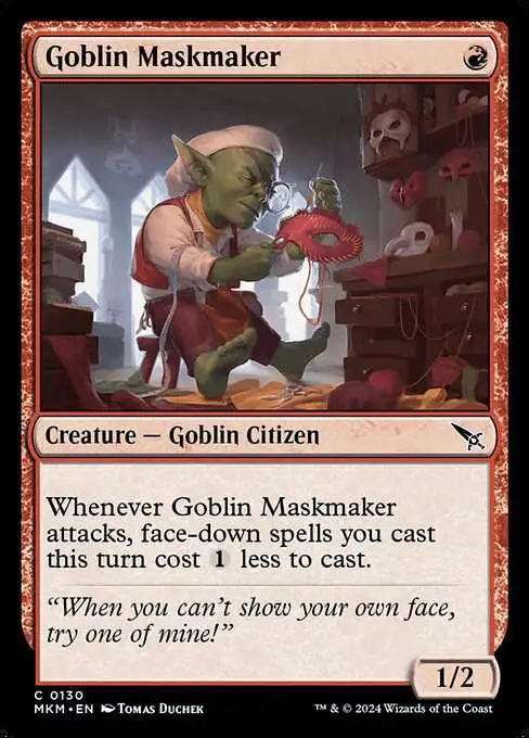 MtG Murders at Karlov Manor Common Goblin Maskmaker #130