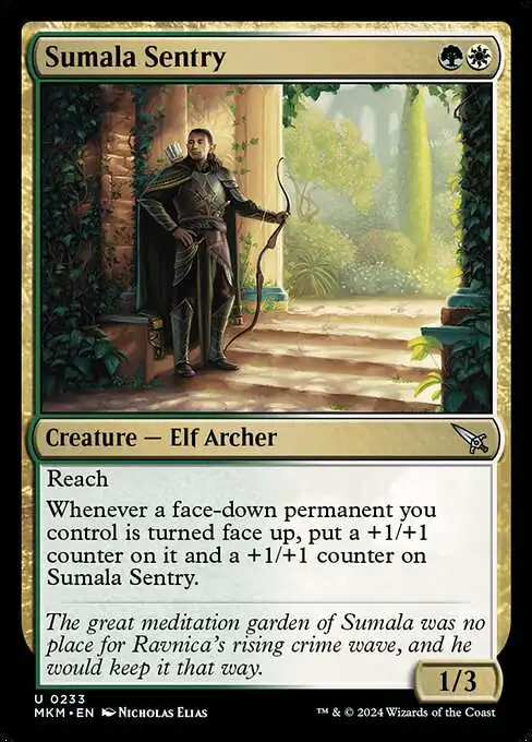 MtG Murders at Karlov Manor Uncommon Foil Sumala Sentry #233