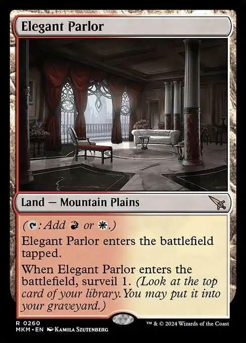MtG Murders at Karlov Manor Rare Foil Elegant Parlor #260