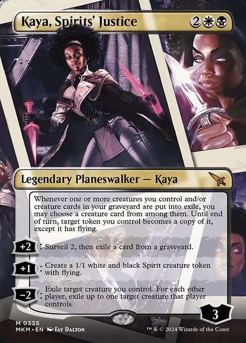 MtG Murders at Karlov Manor Mythic Rare Kaya, Spirits' Justice #335 [Borderless]