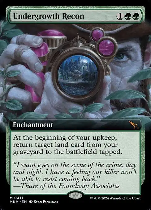 MtG Murders at Karlov Manor Mythic Rare Undergrowth Recon #411 [Extended  Art]