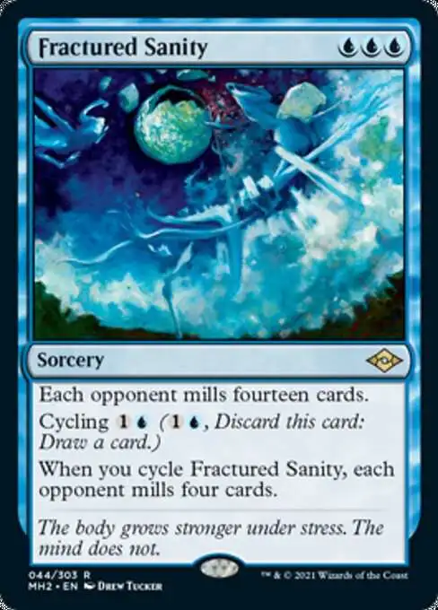 MtG Trading Card Game Modern Horizons 2 Rare Foil Fractured Sanity #44
