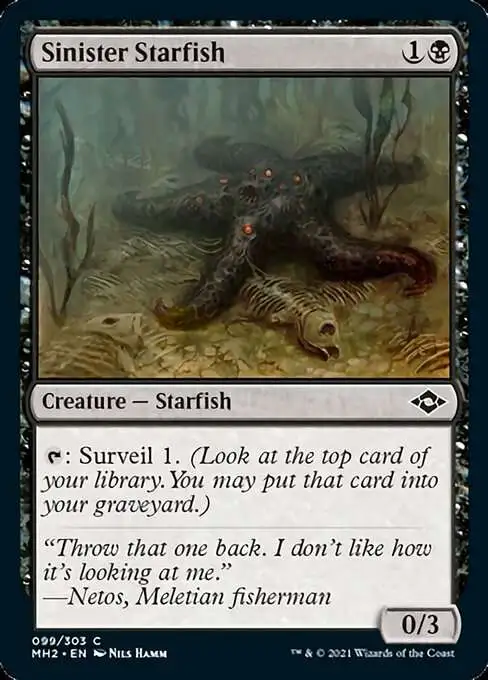 MtG Trading Card Game Modern Horizons 2 Common Sinister Starfish #99