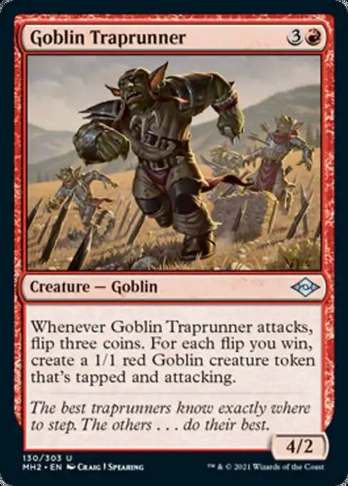 MtG Trading Card Game Modern Horizons 2 Uncommon Goblin Traprunner #130 MtG Trading Card Game Modern Horizons 2 Uncommon Goblin Traprunner #130