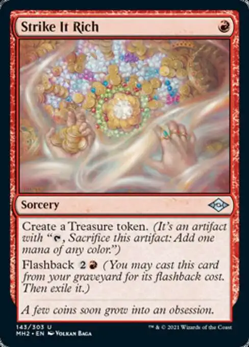 MtG Trading Card Game Modern Horizons 2 Uncommon Strike It Rich #143