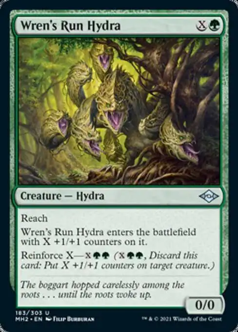 Magic The Gathering Trading Card Game Modern Horizons 2 Single Card  Uncommon Wrens Run Hydra 183 - ToyWiz