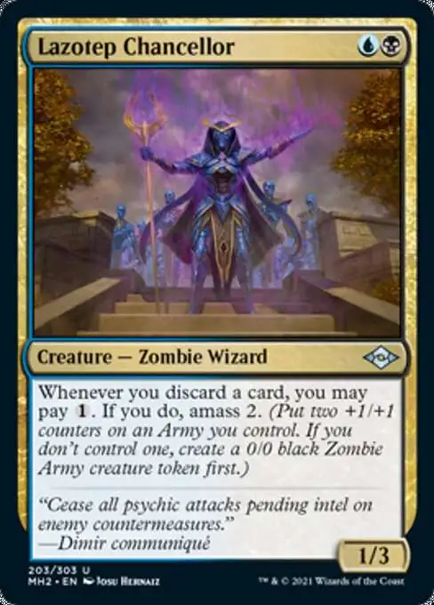 MtG Trading Card Game Modern Horizons 2 Uncommon Foil Lazotep Chancellor #203