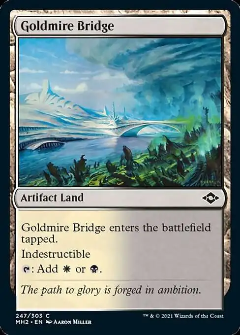 MtG Trading Card Game Modern Horizons 2 Common Goldmire Bridge #247