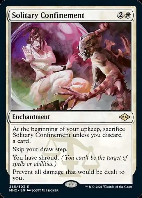 MtG Trading Card Game Modern Horizons 2 Rare Solitary Confinement #265