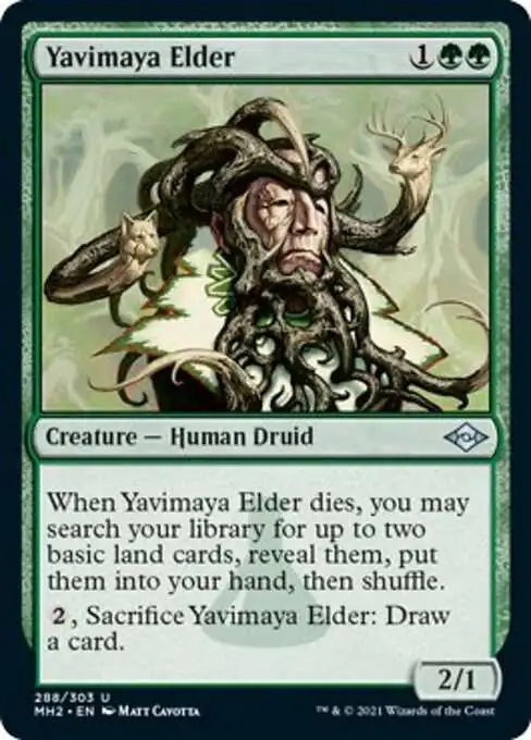 MtG Trading Card Game Modern Horizons 2 Uncommon Foil Yavimaya Elder #288