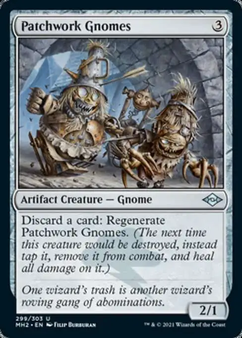 MtG Trading Card Game Modern Horizons 2 Uncommon Patchwork Gnomes #299
