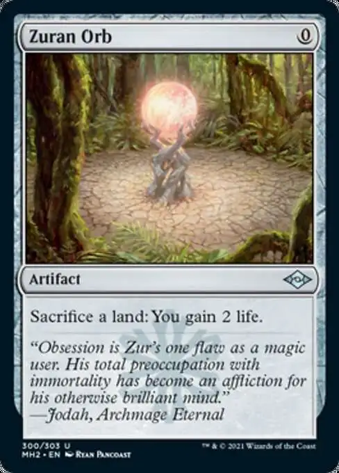 MtG Trading Card Game Modern Horizons 2 Uncommon Foil Zuran Orb #300