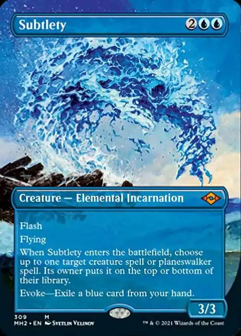 Magic The Gathering Trading Card Game Modern Horizons 2 Single Card Mythic  Rare Subtlety 309 Alternate Art Borderless - ToyWiz
