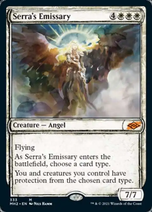 MtG Trading Card Game Modern Horizons 2 Mythic Rare Serra's Emissary #333 [Showcase]