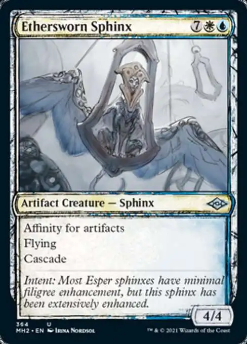 MtG Trading Card Game Modern Horizons 2 Uncommon Ethersworn Sphinx #364 [Showcase]