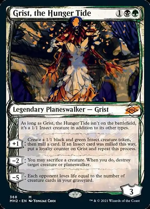 MtG Trading Card Game Modern Horizons 2 Mythic Rare Grist, the Hunger Tide #368 [Showcase]