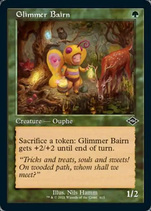 MtG Trading Card Game Modern Horizons 2 Common Glimmer Bairn #413 [Retro Frame]
