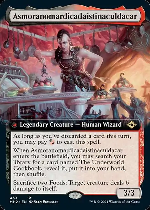 MtG Trading Card Game Modern Horizons 2 Rare  Asmoranomardicadaistinaculdacar #463 [Extended Art FOIL]