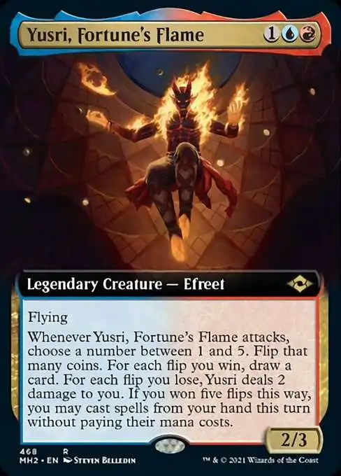 MtG Trading Card Game Modern Horizons 2 Rare Yusri, Fortune's Flame #468 [Extended Art]