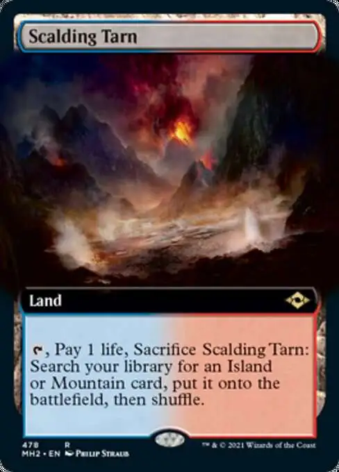 MtG Trading Card Game Modern Horizons 2 Rare Scalding Tarn #478 [Extended Art]