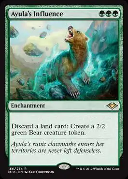 MtG Trading Card Game Modern Horizons Rare Ayula's Influence #156