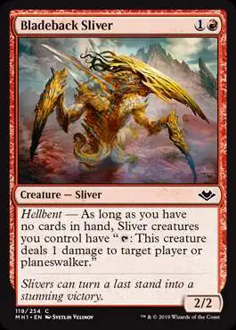 MtG Trading Card Game Modern Horizons Common Foil Bladeback Sliver #119