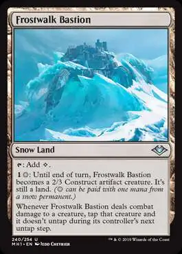 MtG Trading Card Game Modern Horizons Uncommon Foil Frostwalk Bastion #240
