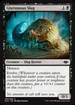 MtG Trading Card Game Modern Horizons Common Gluttonous Slug #93