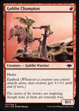 MtG Trading Card Game Modern Horizons Common Foil Goblin Champion #127