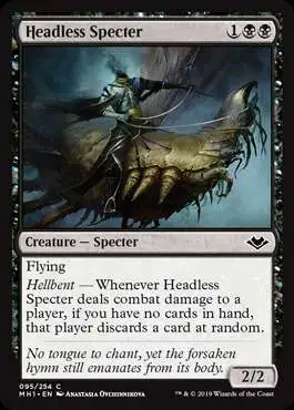 MtG Trading Card Game Modern Horizons Common Headless Specter #95