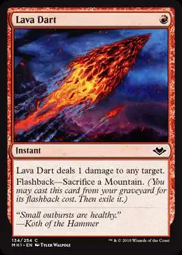 MtG Trading Card Game Modern Horizons Common Lava Dart #134