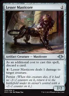 MtG Trading Card Game Modern Horizons Uncommon Lesser Masticore #225