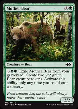 MtG Trading Card Game Modern Horizons Common Mother Bear #171