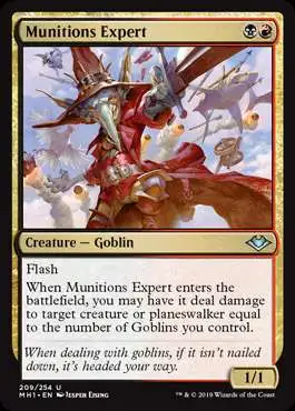 MtG Trading Card Game Modern Horizons Uncommon Foil Munitions Expert #209