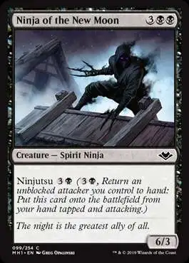 MtG Trading Card Game Modern Horizons Common Foil Ninja of the New Moon #99